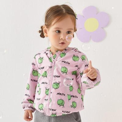 [2件2折价:62]moomoo童装男女童外套春秋新款洋气小童宝宝趣味卡通满印印花外套