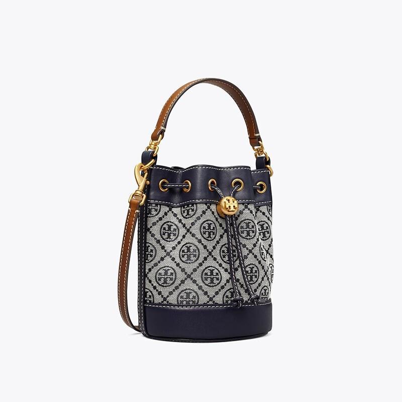 toryburch汤丽柏琦女包tmonogram迷你小金桶提花束口水桶包女士手提单