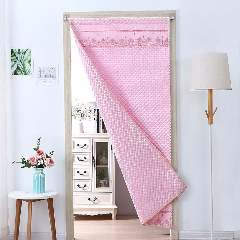 维诺亚棉门帘冬季家用加厚挡风保暖卧室厨房客厅装饰隔断防冷气门帘布艺高清大图