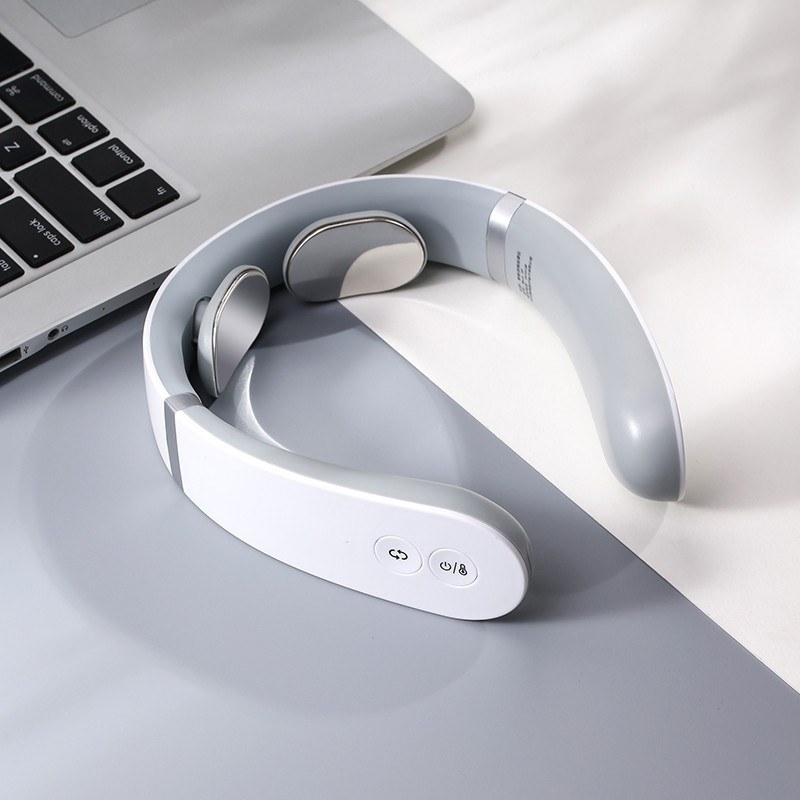 攀高(PANGAO) 颈部理疗仪 颈椎按摩器经络电脉冲护颈仪语音款脉冲按摩恒温热敷 Neck-S9