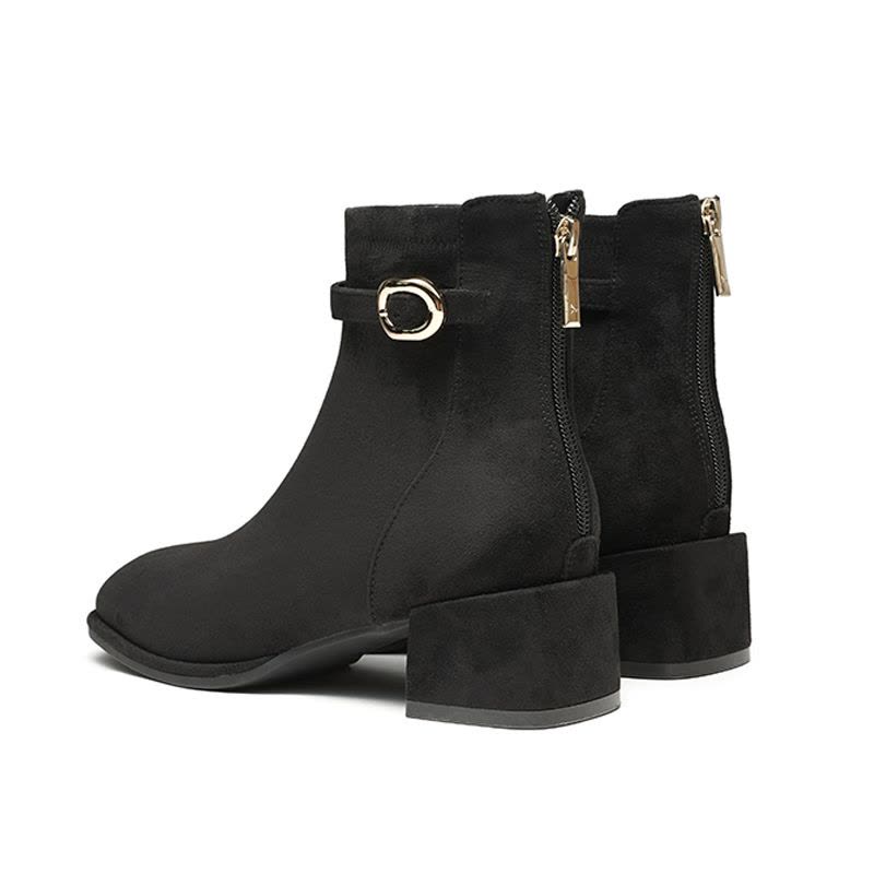 红蜻蜓女靴2024秋冬新款时装靴舒适切尔西气质复古通勤女士靴子图片