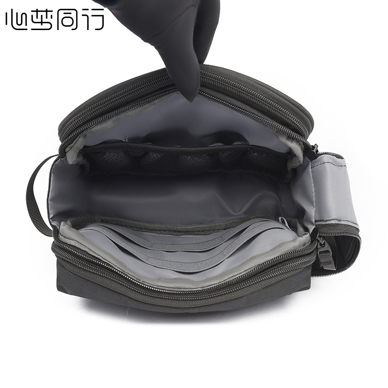 心梦同行手提收纳包 多层拉链手拿包 工具包 手机杂物包数据线配件包 1230/个高清大图