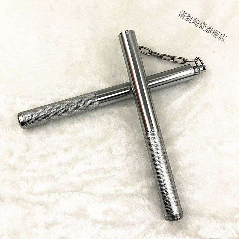 金属二合一双节棍二节棍可拼接练习棍表演棍棍双截棍实战棍