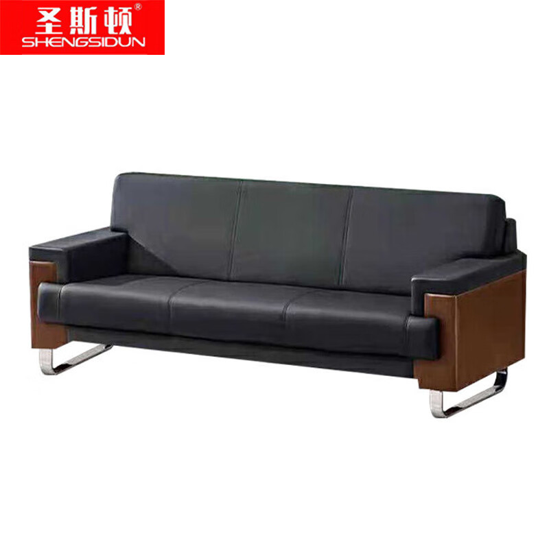 圣斯顿S-HB606-3 真皮三人位沙发2200*820*850mm(单位:张)黑色