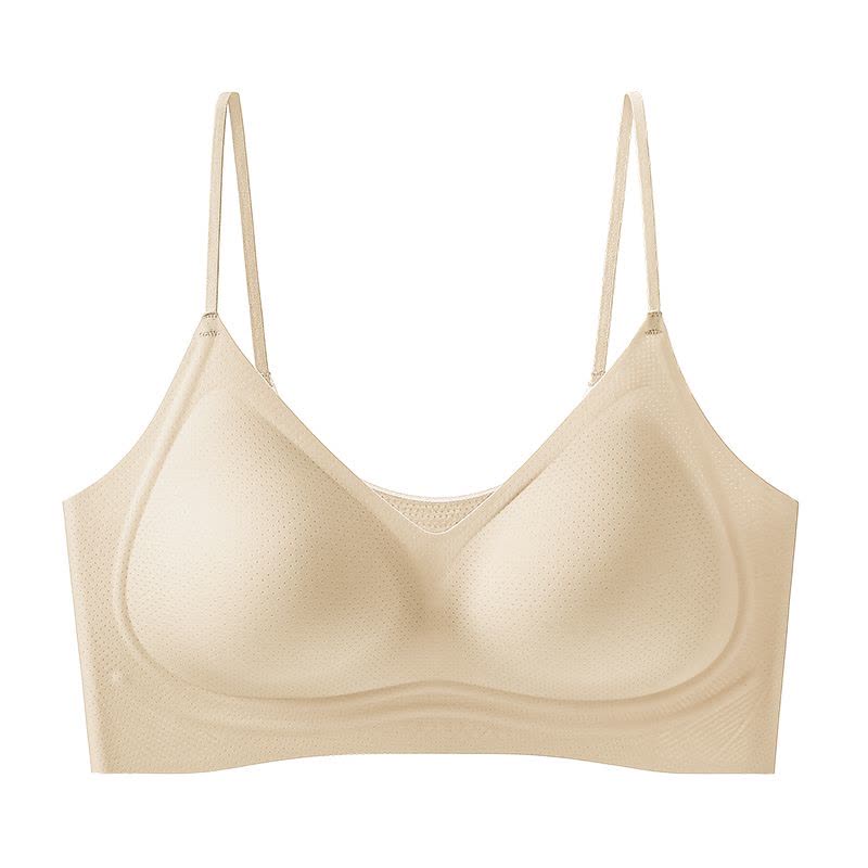 猫人内衣女超薄隐形小胸聚拢无痕透气夏季细肩带2025美背文胸罩图片