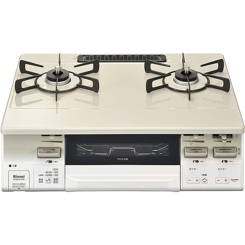 日本原装进口RINNAI林内燃气灶烤箱灶 lakucie系列两眼灶 RT66WH7R-CWL-LPG液化气
