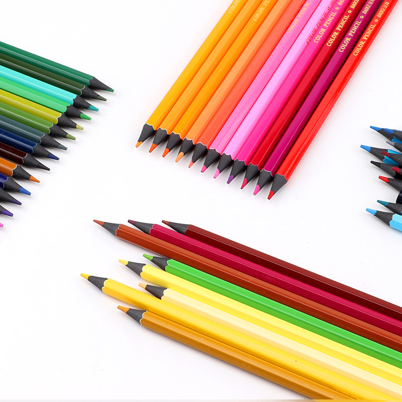 宝克(BAOKE)PO1712 12色铅笔 六角杆儿童绘画 12支/筒高清大图