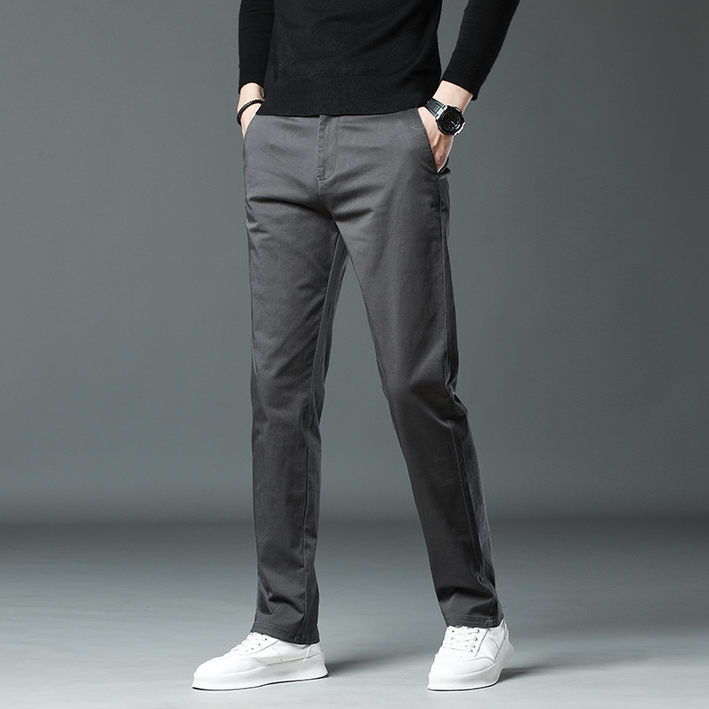 金盾(KIN DON)男士休闲裤男西裤宽松大码直筒秋冬季款商务中年长裤子男裤42码44码 金盾休闲裤w6602深灰色 28(2尺1)