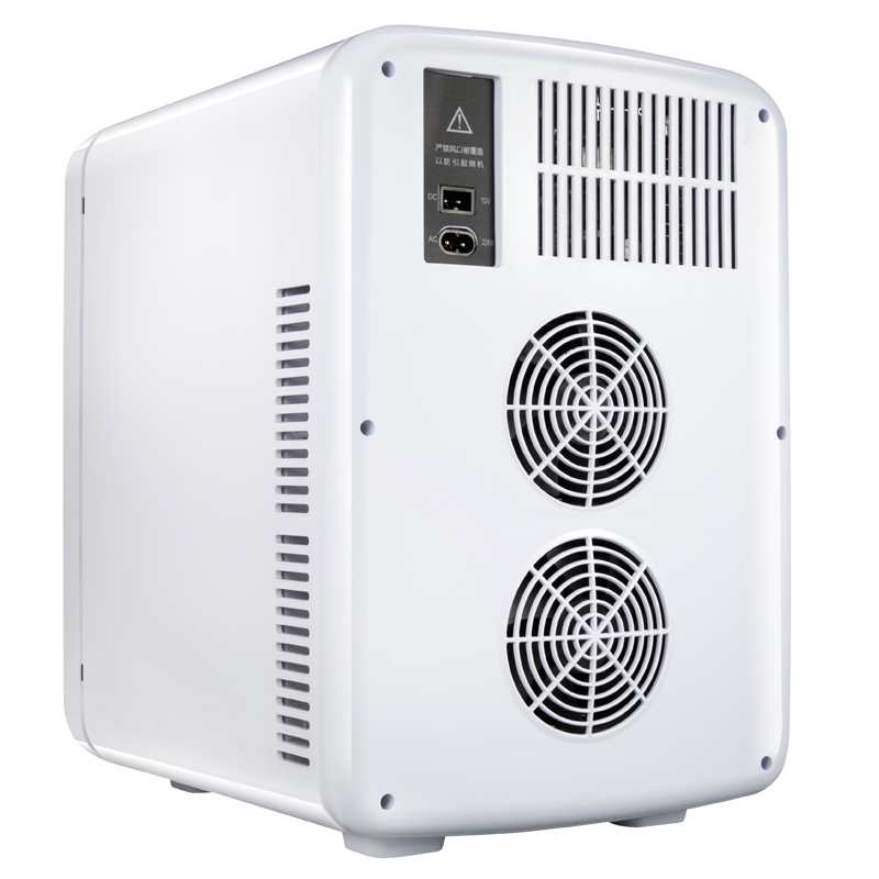 北冰扬宿舍小冰箱车载冰箱车家两用 便携小冰箱迷你12V220V 冷暖箱15升双核精准控温液晶显示屏白色