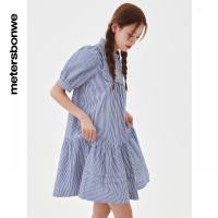 [1件5折价:149.5]美特斯邦威女条纹连衣裙