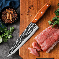 锻打剔骨多功能刀不锈钢切菜厨师割肉水果刀具肉联厂屠宰杀猪刀7163