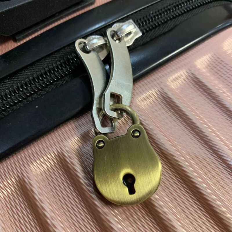 旅行背包行李箱小挂锁宿舍门健身房柜子放到挂锁金属迷你小锁头银色方