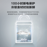 美的(Midea)521升 商用卧式大冷冻冰柜 卧式冰箱 双顶开冷藏冷冻直冷转换冷柜 BD/BC-521DKM(E)