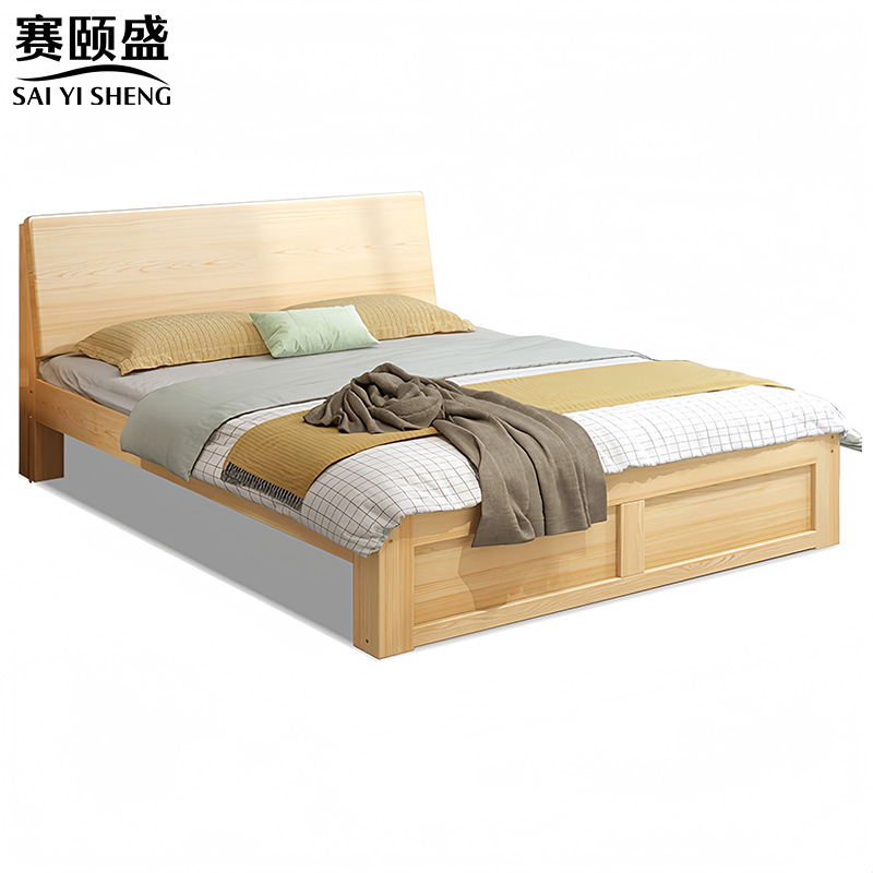赛颐盛木质床高清大图