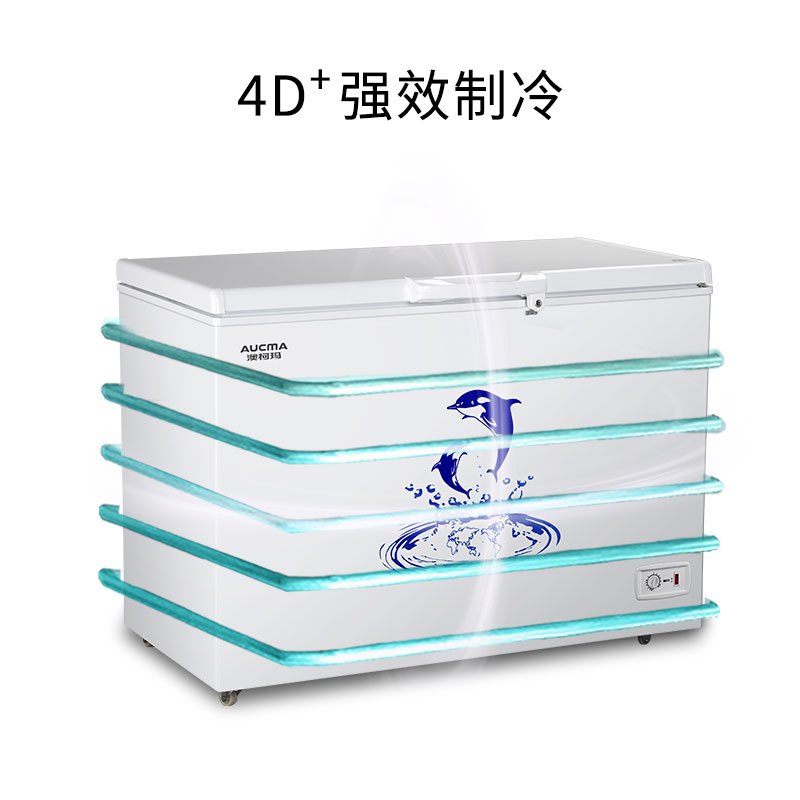 澳柯玛(AUCMA) BC/BD-307HNE,A 307升-26℃度家用商用大容量冷柜饭店后厨冷冻PCM合金内胆
