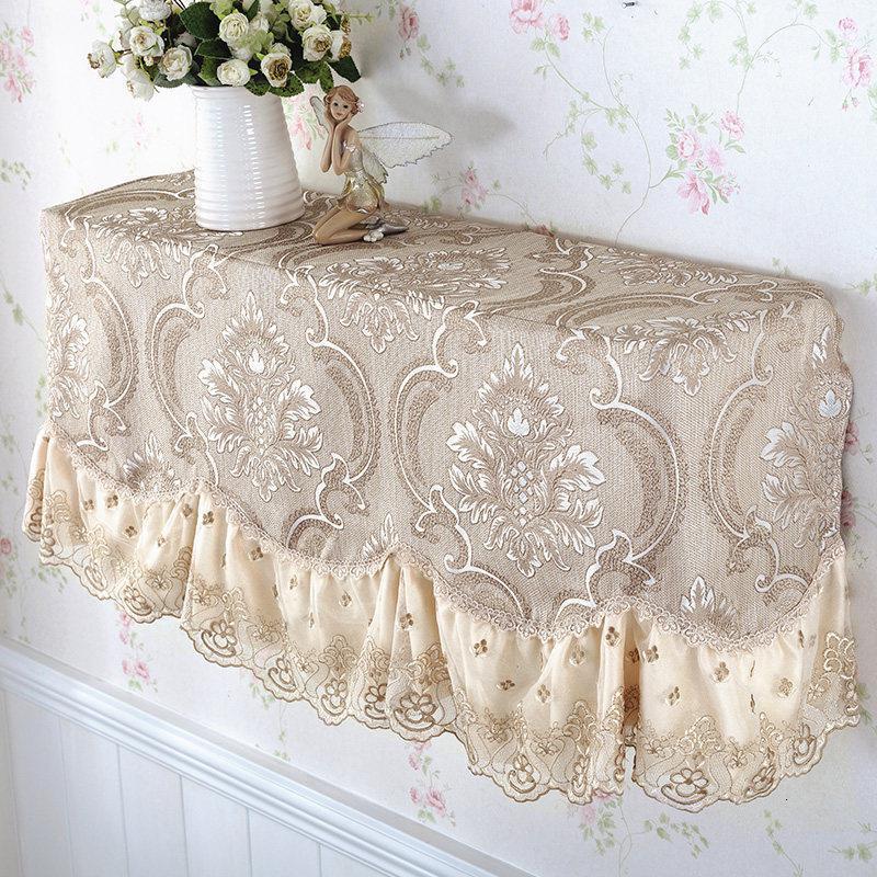 森美人欧式挂式空调罩空调罩挡风空调套挂机防尘罩 挂机罩-慕羽香槟挂机L（86*23*40）