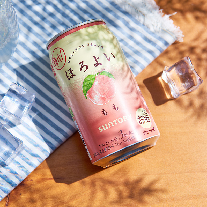和乐怡(HOROYOI) 三得利 日本进口 预调酒 鸡尾酒 果酒 白桃口味350ml*6罐