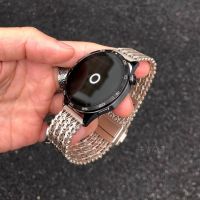 磁吸卡扣适用华为GT5手表表带GT4透气金属watch5钢带夏天22mm男女款3139G 星光 华4pro