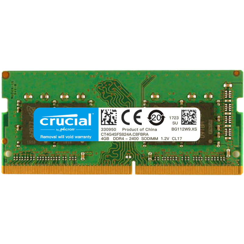 英睿达 镁光内存DDR4 2400 4G 笔记本电脑内存条