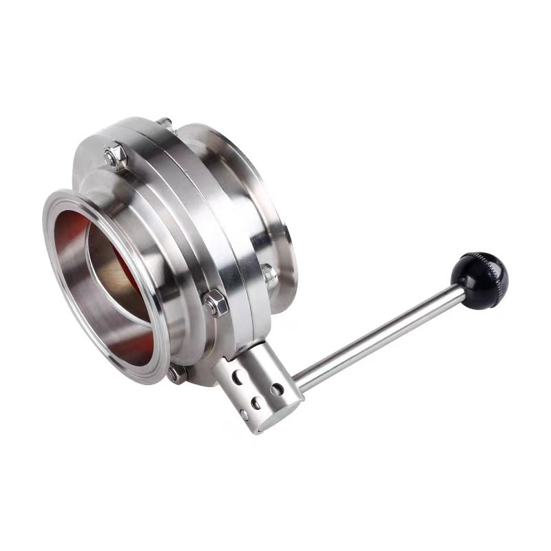 盛京联硕 不锈钢卫生级快装蝶阀Φ102卡盘119(304材质)台高清大图