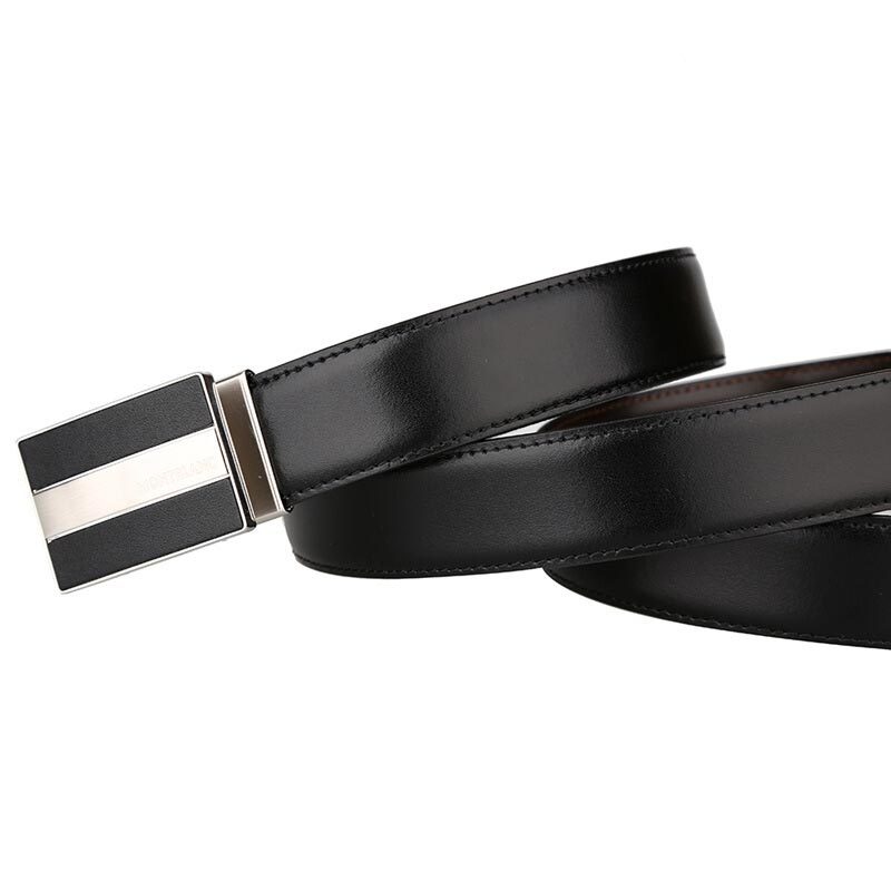 MontBlanc 万宝龙 男士当代系列矩形板扣皮带/腰带经典 112962