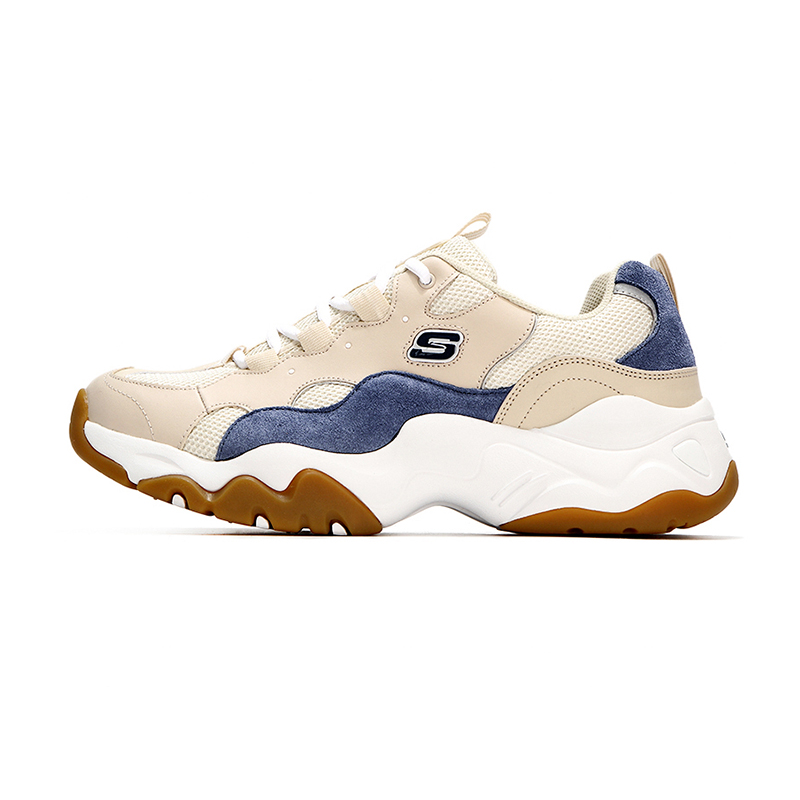 Skechers/斯凯奇男鞋新款厚底熊猫鞋轻质缓震运动休闲鞋237151-TAN ZP