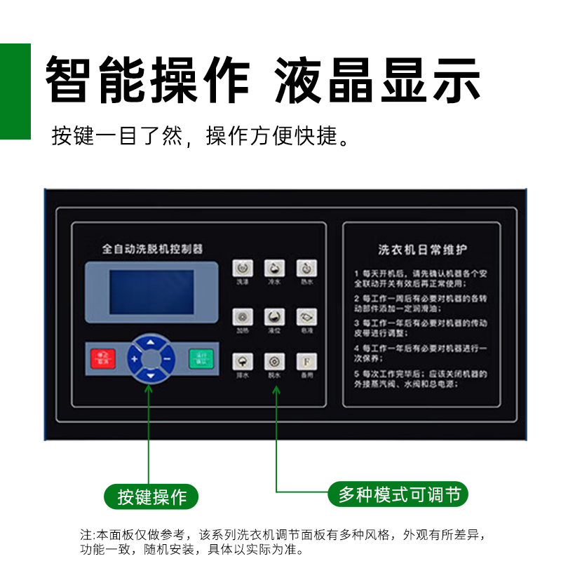 意黛斯(YIDAISI) 大型商用全自动洗脱机洗衣机15公斤商用工业水洗机变频洗涤设备YDS-XT15 220/380V高清大图
