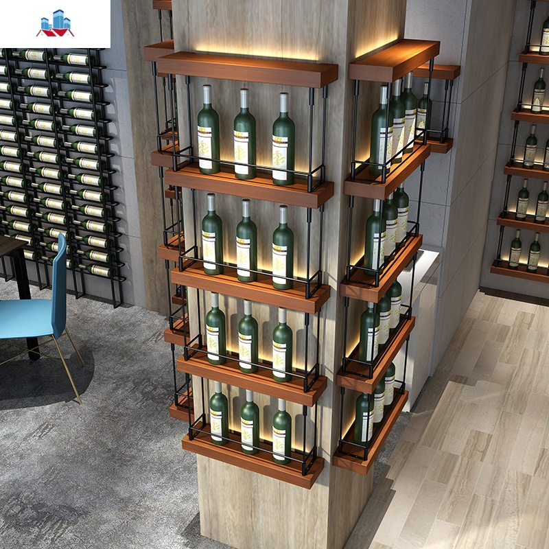 酒柜酒架壁挂酒吧创意悬挂式置物架餐厅墙面墙上挂式酒格装饰 泰空仓