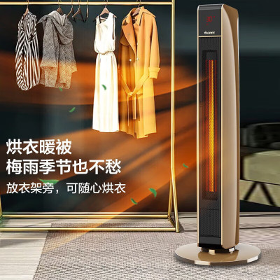 格力电暖器 塔式暖风机 秒感暖意 热力迸发 NTFG-21B 黑+香槟金