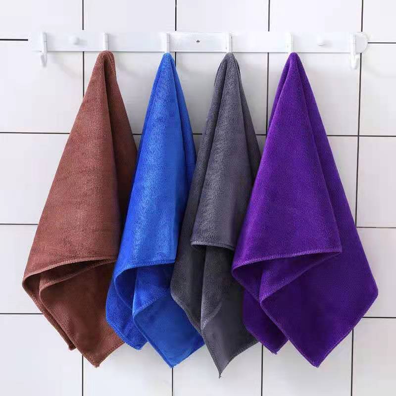 加厚擦车巾30*70cm吸水洗车毛巾混纺纱3条装