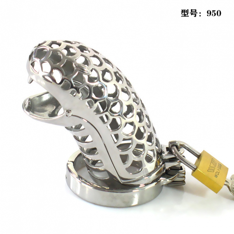 器男用不锈钢贞锁茎锁情趣用品性工具另类成人用品激情环 整套配卡款4.7cm