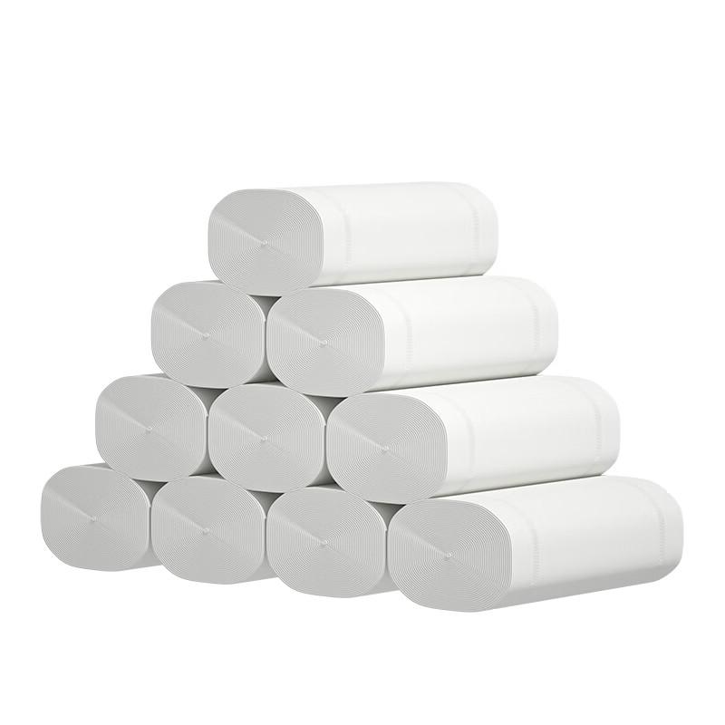 心相印 优选郁金香系列4层无芯卫生纸 75g/卷 10卷/提 6提装 LR910高清大图