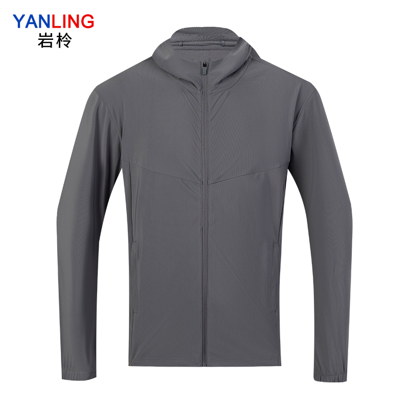 岩柃 梭织带帽运动上衣 25Y24901 深灰 3XL