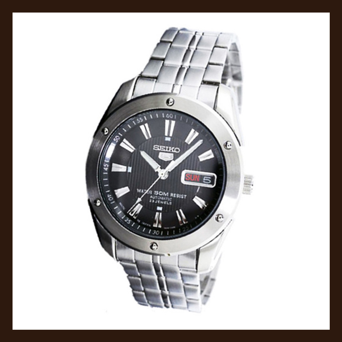 seiko精工5号系列机械男表复古百搭新时尚小表盘机械男表高清大图