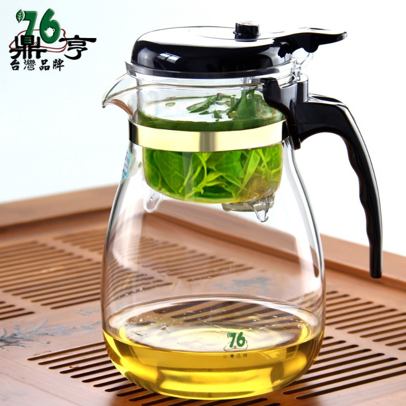 鼎亨台湾飘逸杯大容量泡茶壶耐热玻璃茶具过滤冲茶器玲珑杯茶道杯