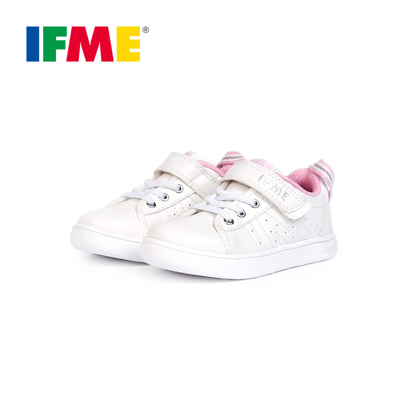 SUPERGA IFME 日本童鞋22-0110 小白鞋魔术贴休闲鞋运动鞋室内鞋幼儿园男女小童学生 一双价