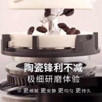 飞利浦(PHILIPS)意式全自动咖啡机家用办公室研磨一体打奶泡EP3146/82黑银