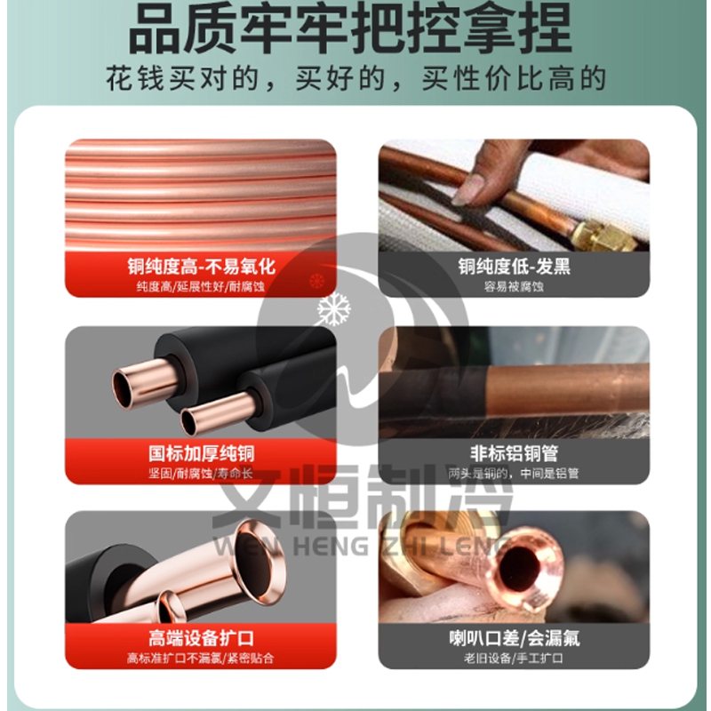 铜管 海信(Hisense)空调安装辅材 专用保温棉空调加厚铜管连接管成品管 免焊接高清大图