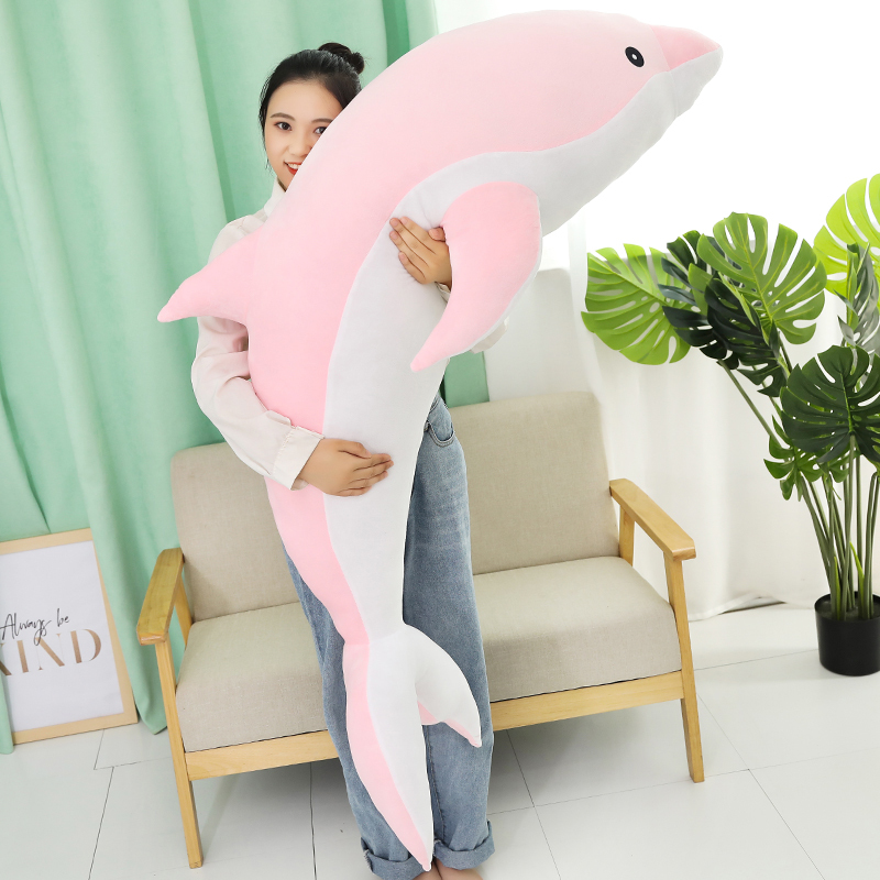 正版鲸鱼公仔海豚布娃娃毛绒玩具懒人睡觉抱抱枕玩偶生日礼物女孩