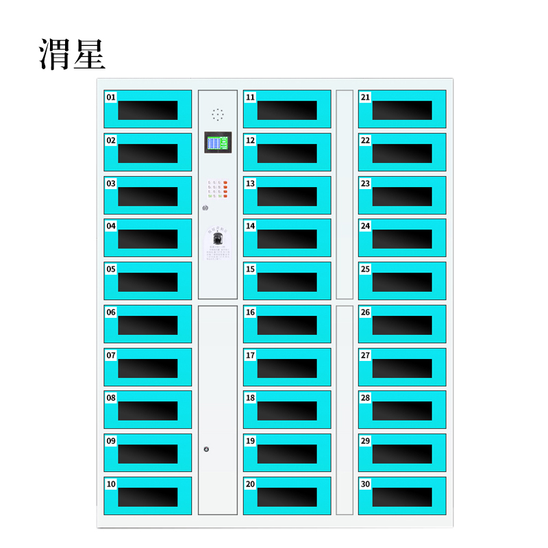 渭星平板电脑存放柜手机电脑寄存电子存包柜智能刷卡多门柜30门电脑存放柜(指纹型)