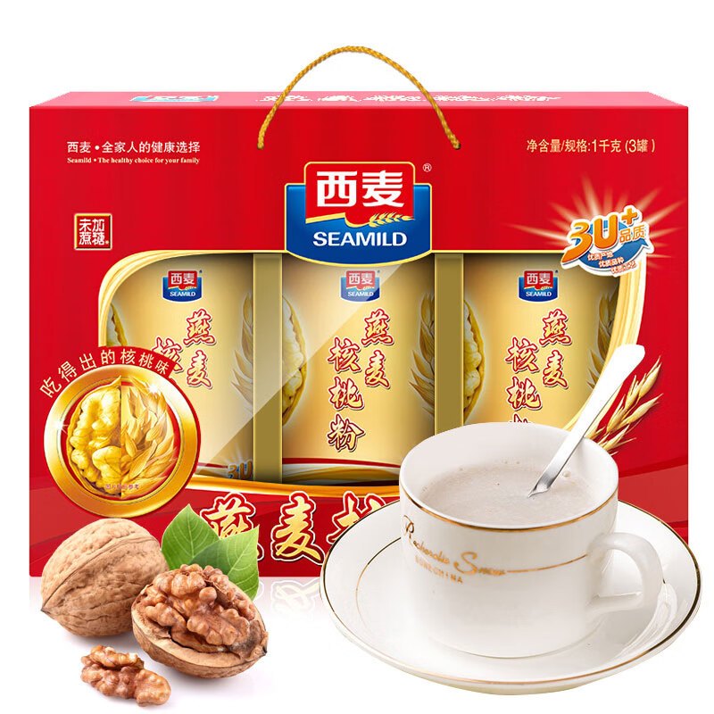 西麦燕麦片核桃粉礼盒1000g