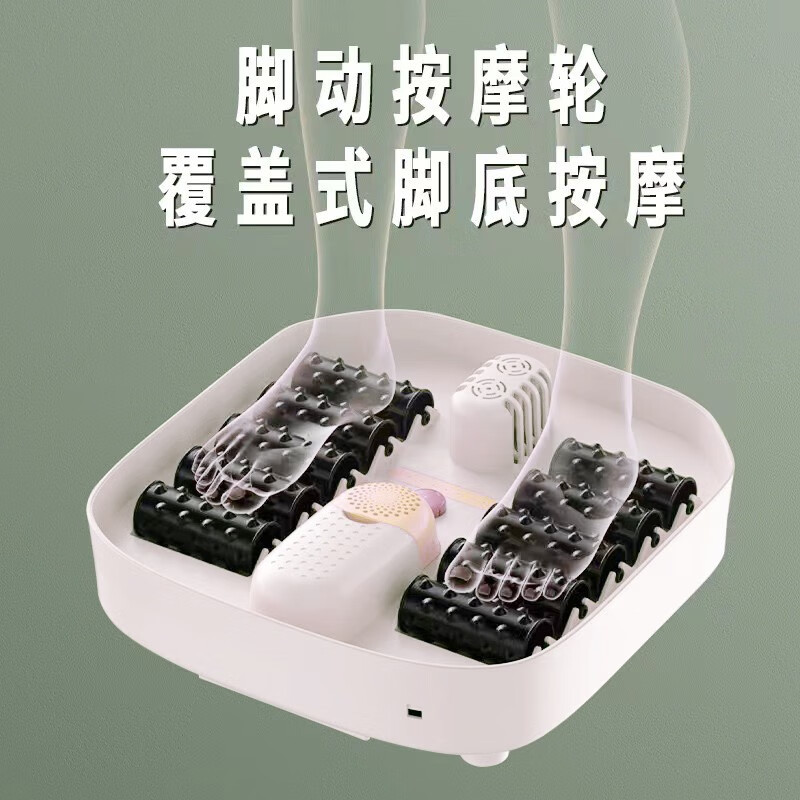 上亨(shangheng)SHZH-035 折叠足浴盆电动恒温加热气泡足底按摩泡脚神器过小腿部洗脚盆仿真按摩家用泡脚桶高清大图