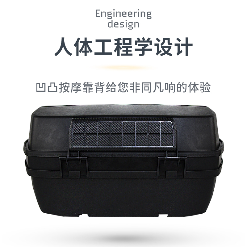 [补贴10%]摩托车后备箱大容量通用电动踏板车后面车箱箱子电瓶车特大号尾高清大图