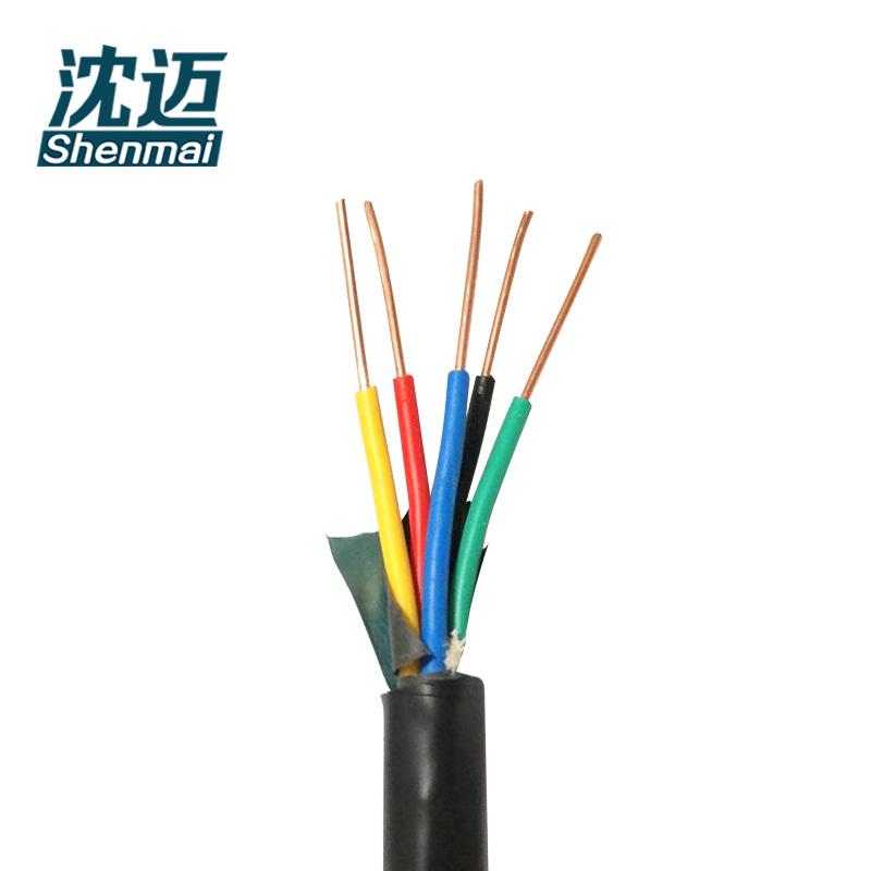 沈迈 铜芯铠装电缆 ZR-KVV22-450/750V-5*1.5平方 1米高清大图