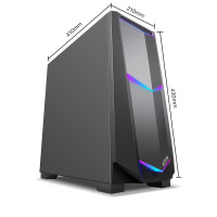 京天(KOTIN)AMD Ryzen 5 3600X/GTX1660/8G/250G+2T定制台式机主机 高端游戏 吃鸡游戏主机 组装电脑