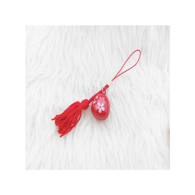 苏大铃铛红日式和风樱花水音铃铛祈福铜铃手机挂件包包挂饰汽车钥匙扣