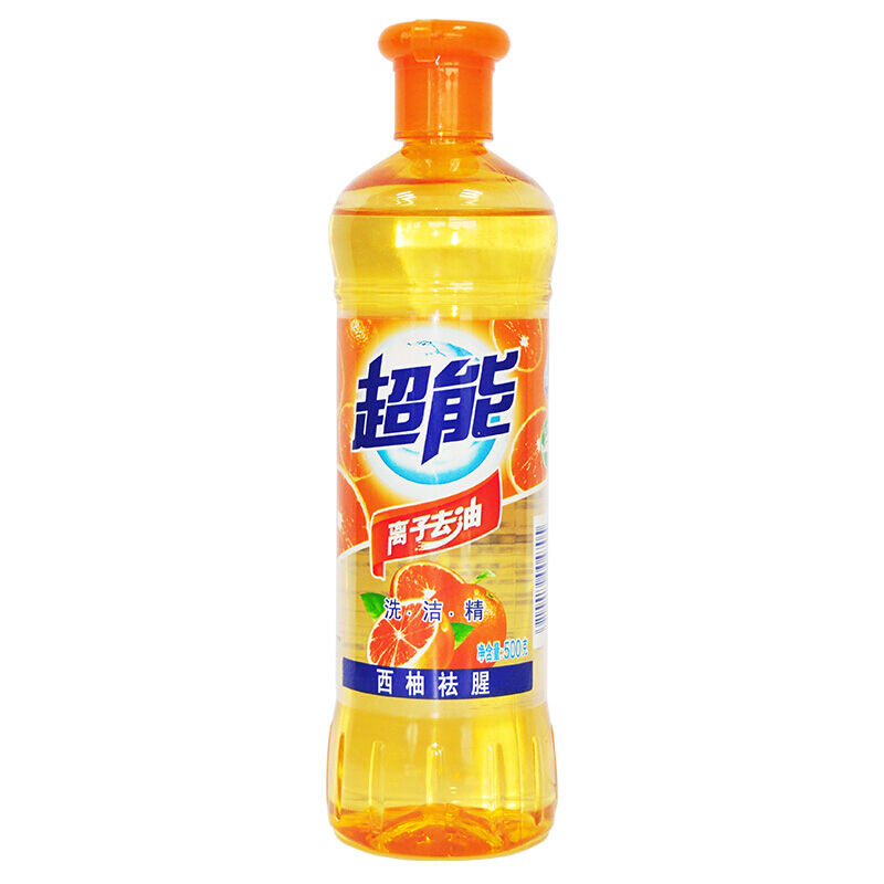 超能(CHAONENG) (西柚祛腥) 500g离子洗洁精 瓶 洗洁精高清大图