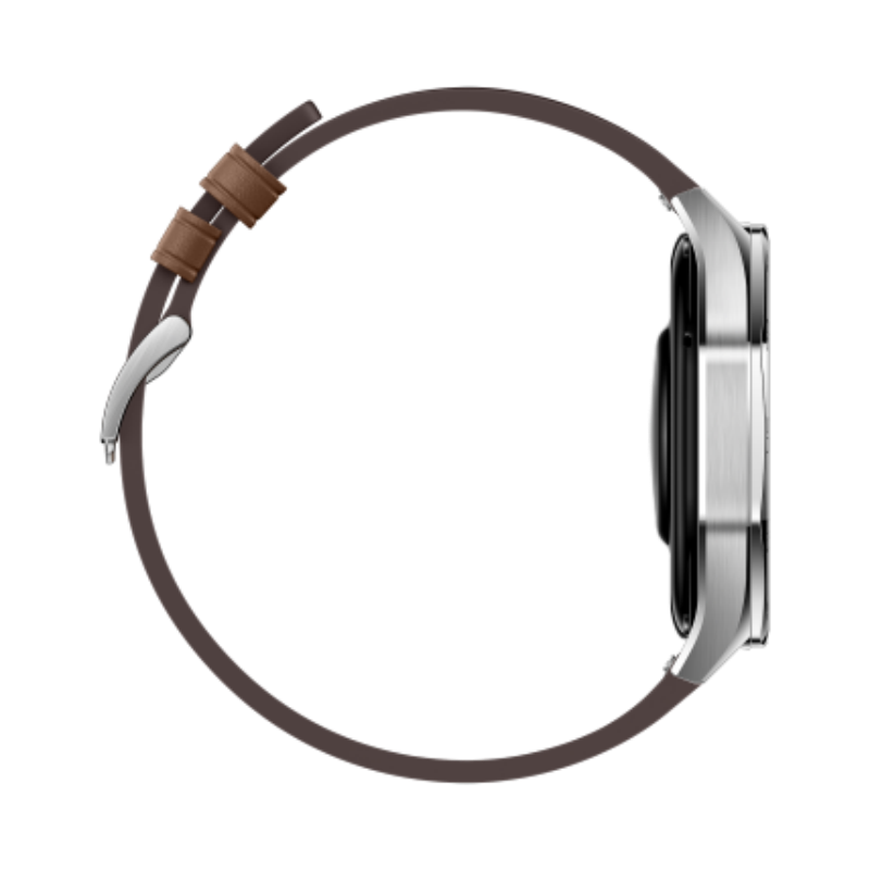 华为(HUAWEI) WATCH GT 5棕色复合素皮表带 46mm 砂砾棕高清大图