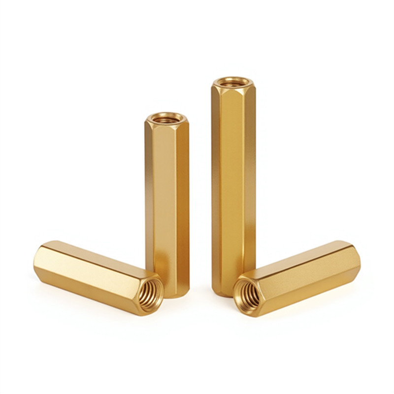 豫亨 双通柱 铜合金螺柱 六角柱 M2*6 [10个装]单位 : 个 质保 : 1个月高清大图