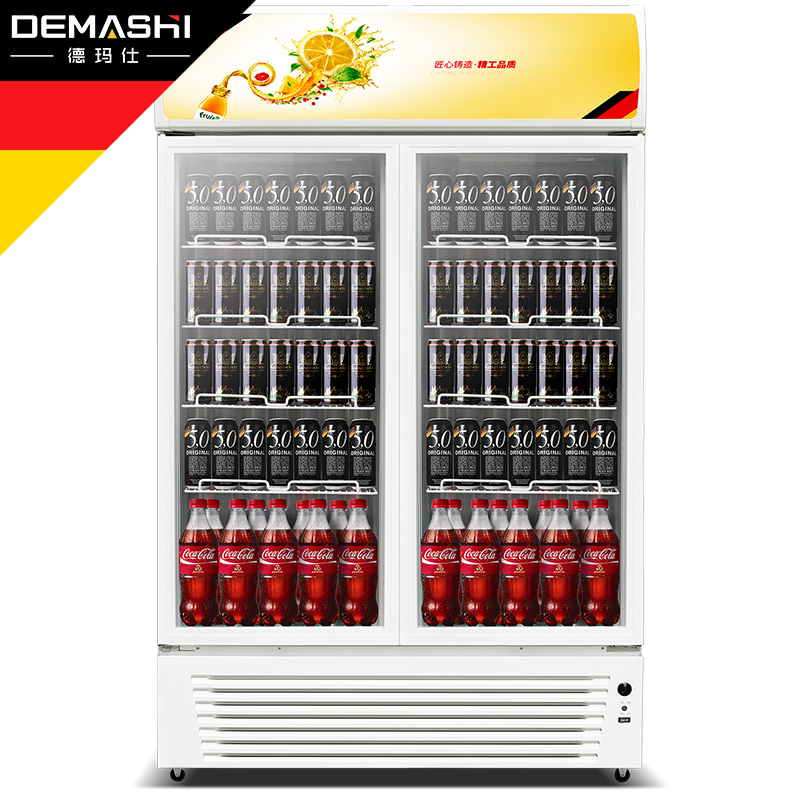 德玛仕(DEMASHI)商用冷藏展示柜 饮料展示柜冷藏冰箱 冰柜保鲜冷柜LG-760BF双门高清大图